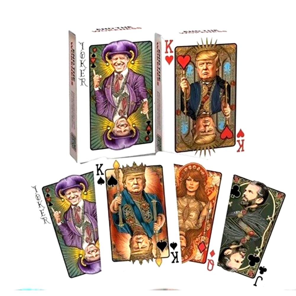 Trump Family Poker Playing Cards Collectible Joe Biden JOKER, KING Trump Maga